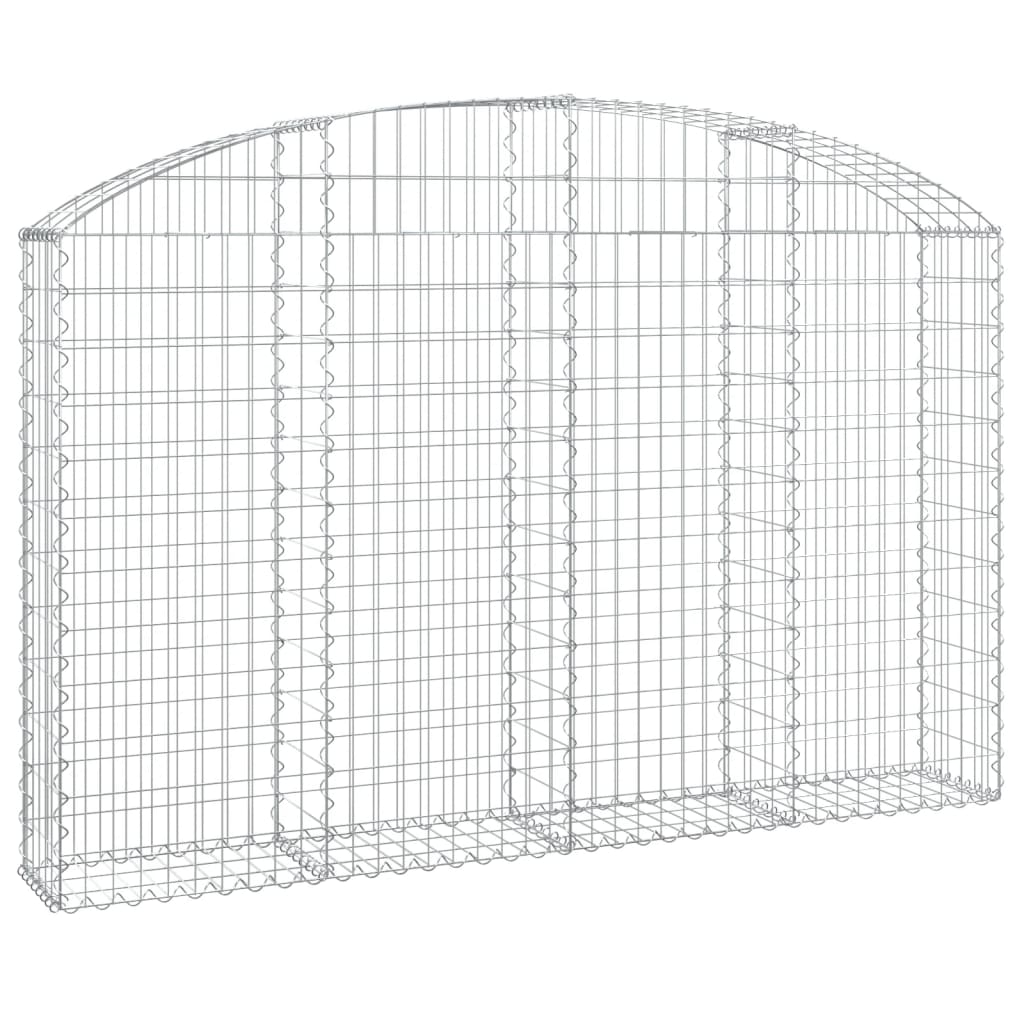 Vidaxx Gabione gewölbt 200x30x120 140 cm verzinktes Eisen