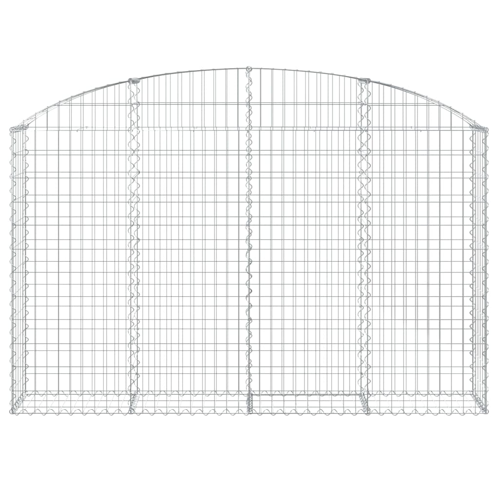 Vidaxx Gabione gewölbt 200x30x120 140 cm verzinktes Eisen