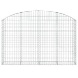 Vidaxx Gabione gewölbt 200x30x120 140 cm verzinktes Eisen