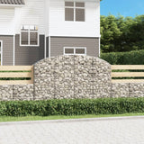 Vidaxx Gabione gewölbt 200x30x120 140 cm verzinktes Eisen