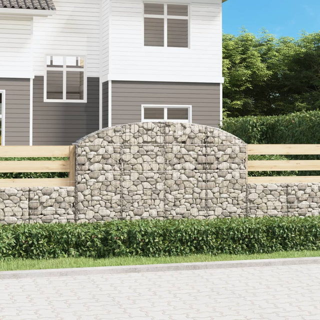 Vidaxx Gabione gewölbt 200x30x120 140 cm verzinktes Eisen