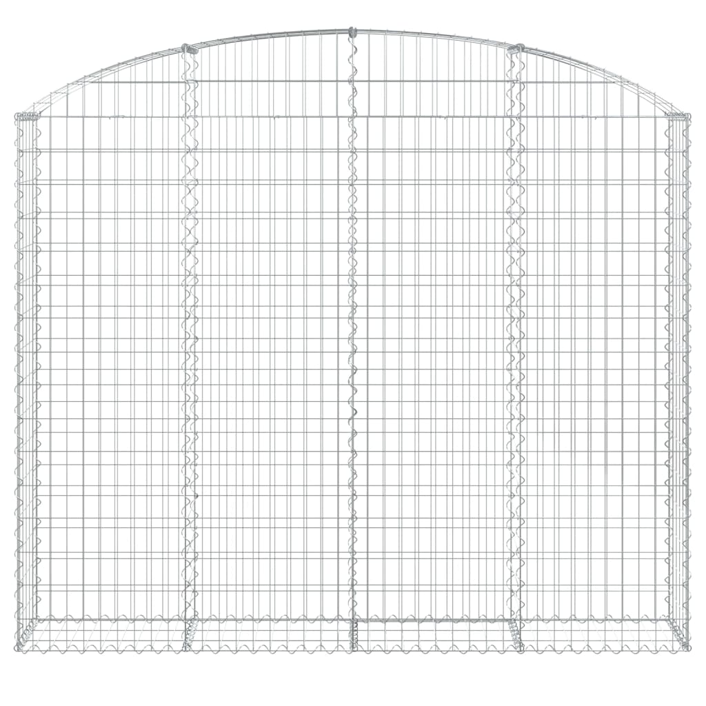 VidaXL Gabionengewölbe 200x30x160 180 cm aus verzinktem Eisen