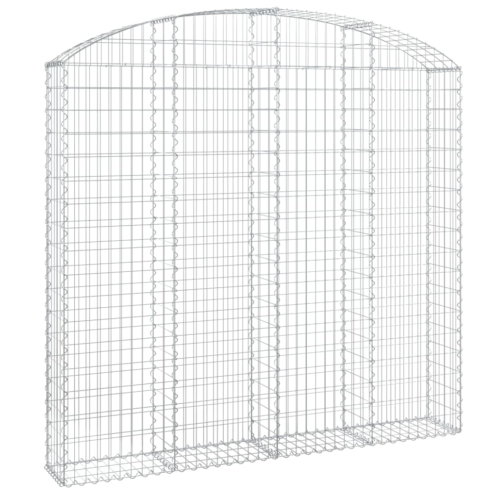 VidaXL Gabionengewölbe 200x30x180 200 cm aus verzinktem Eisen