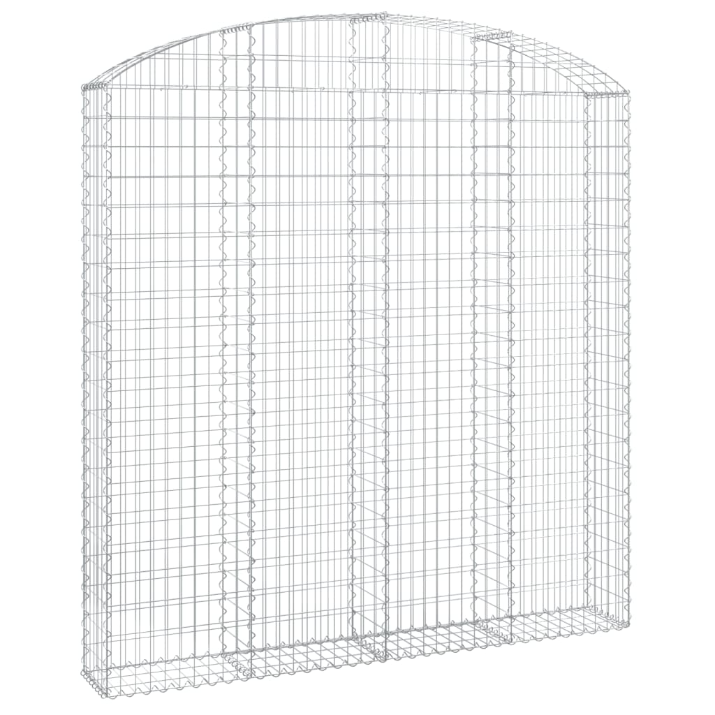 VidaXL Gabionengewölbe 200x30x200 220 cm aus verzinktem Eisen