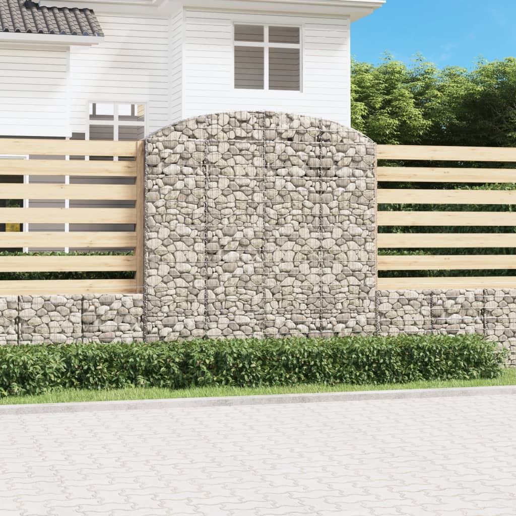 VidaXL Gabionengewölbe 200x30x200 220 cm aus verzinktem Eisen