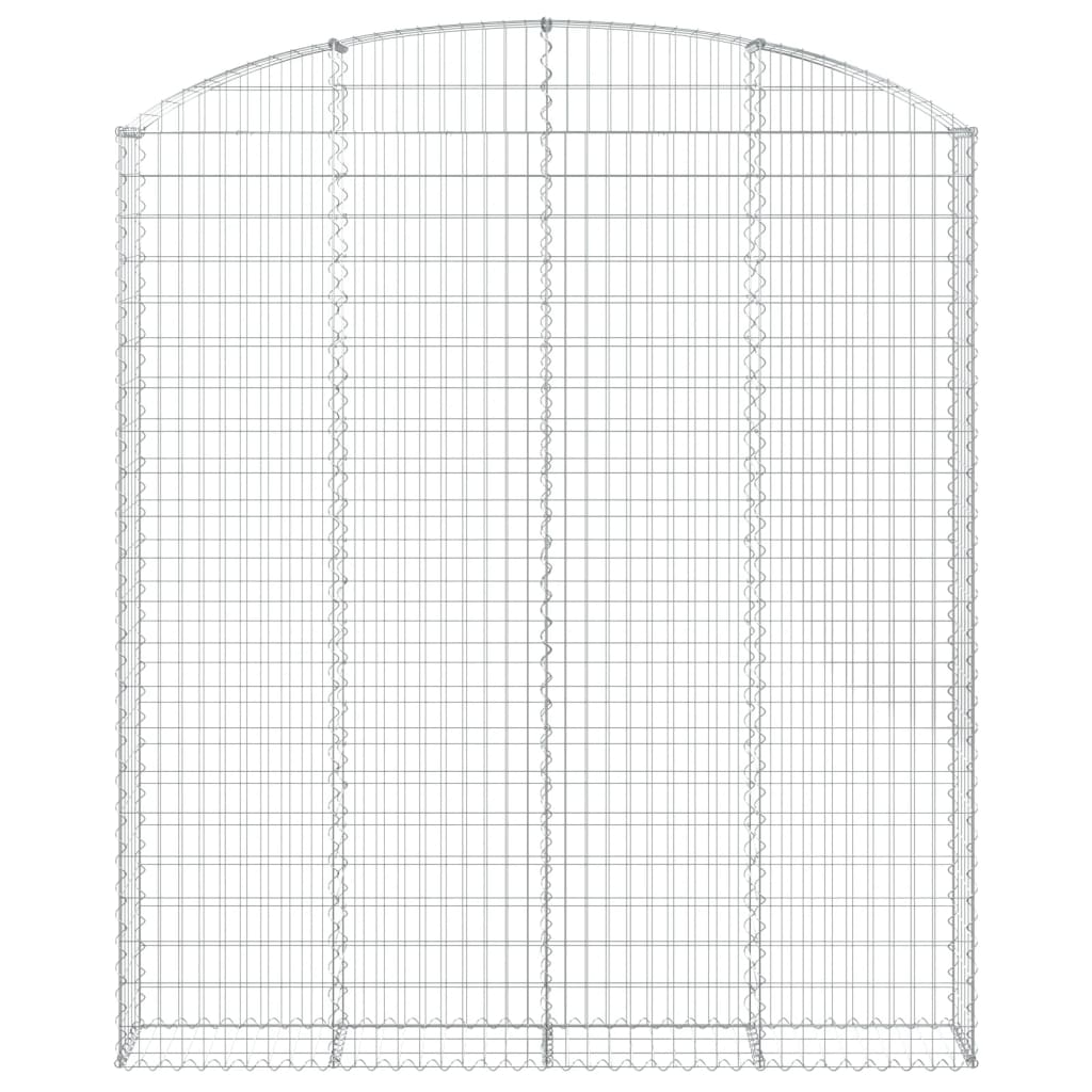 VidaXL Gabionengewölbe 200x30x220 240 cm aus verzinktem Eisen