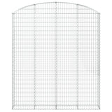 VidaXL Gabionengewölbe 200x30x220 240 cm aus verzinktem Eisen