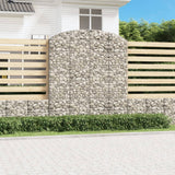 VidaXL Gabionengewölbe 200x30x220 240 cm aus verzinktem Eisen