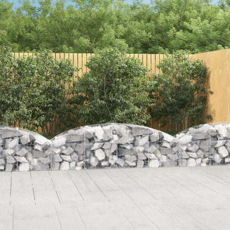Vidaxx Gabione gewölbt 200x50x40 60 cm verzinktes Eisen