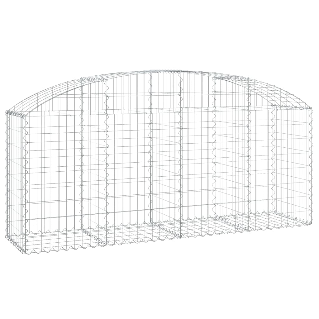 Vidaxx Gabione gewölbt 200x50x80 100 cm verzinktes Eisen