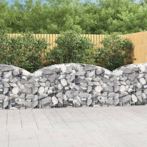Vidaxx Gabione gewölbt 200x50x80 100 cm verzinktes Eisen