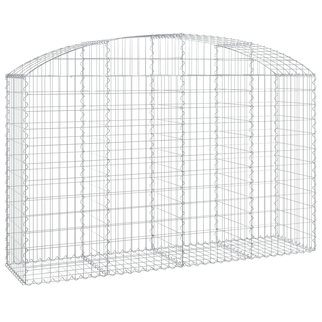 Vidaxx Gabione gewölbt 200x50x120 140 cm verzinktes Eisen