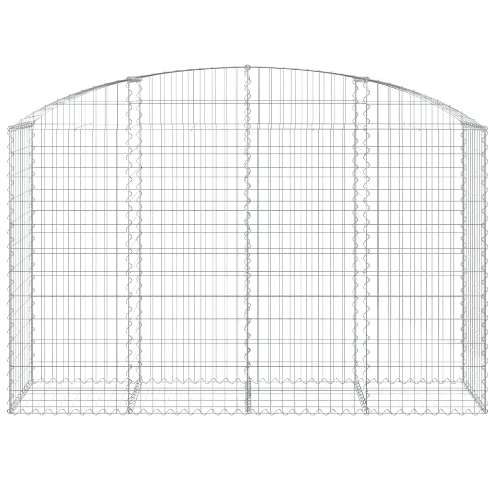 Vidaxx Gabione gewölbt 200x50x120 140 cm verzinktes Eisen