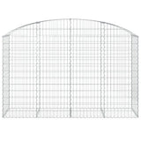 Vidaxx Gabione gewölbt 200x50x120 140 cm verzinktes Eisen