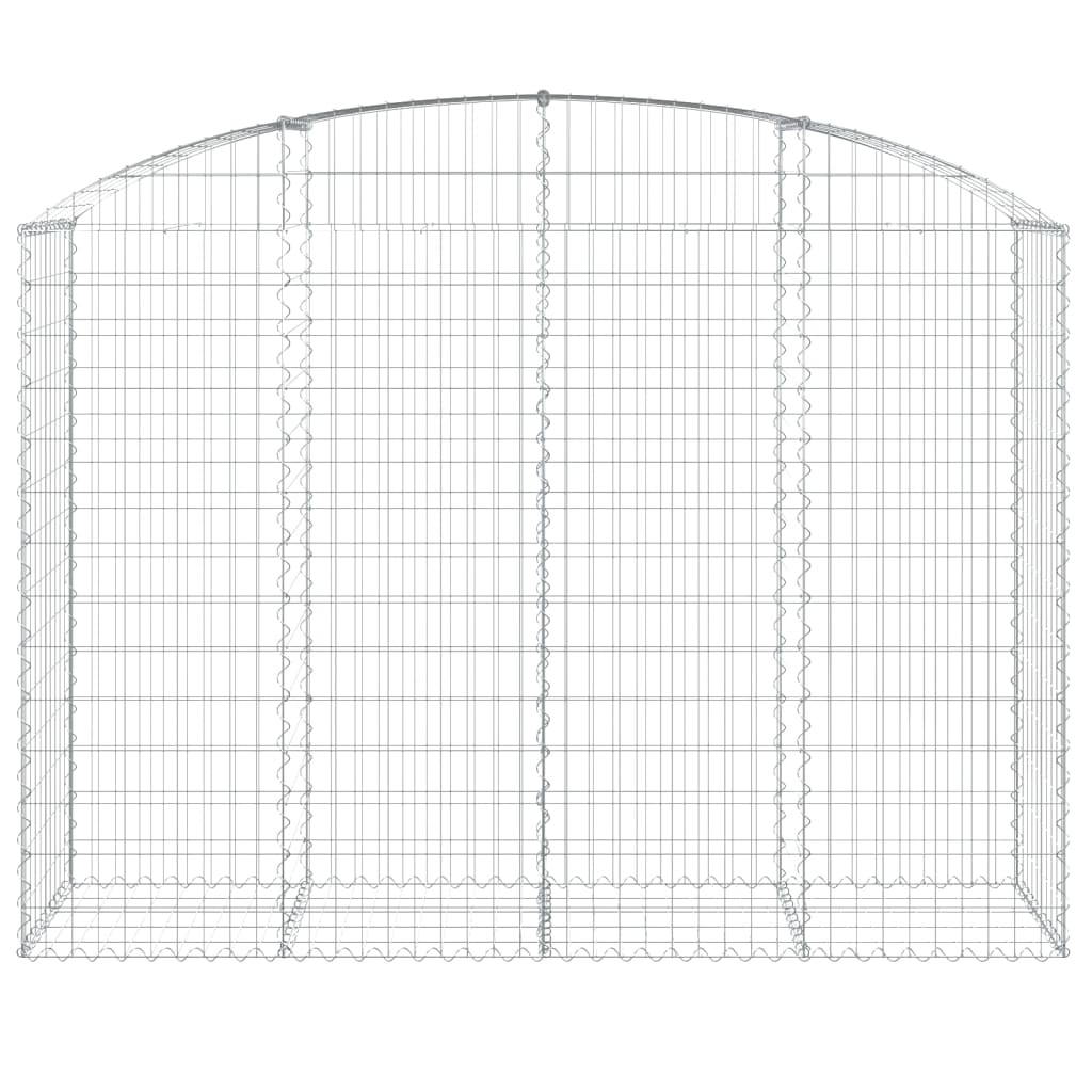 VidaXL Gabionengewölbe 200x50x140 160 cm aus verzinktem Eisen