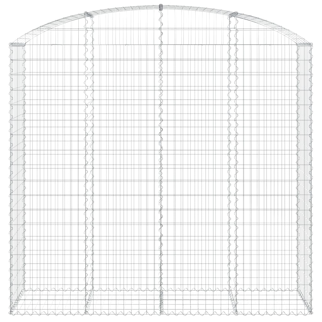 VidaXL Gabionengewölbe 200x50x180 200 cm aus verzinktem Eisen