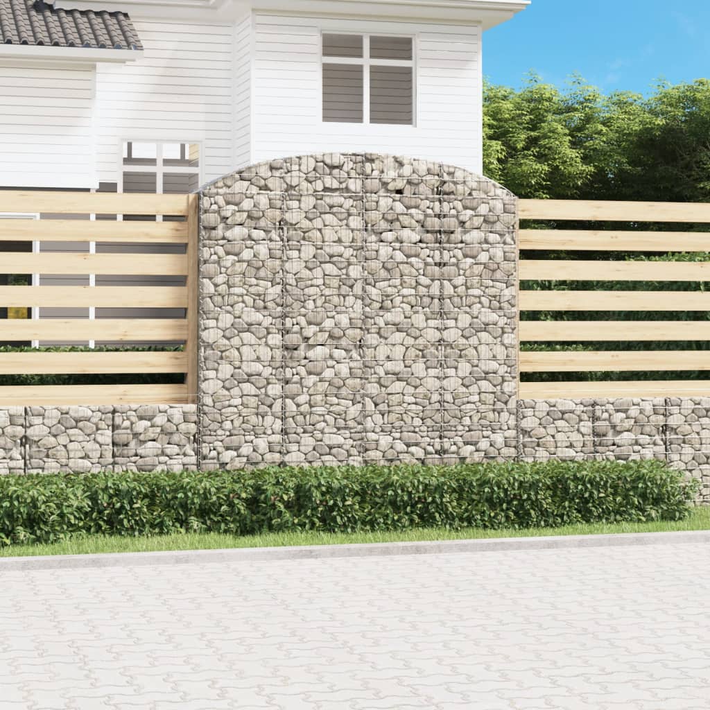 VidaXL Gabionengewölbe 200x50x200 220 cm aus verzinktem Eisen