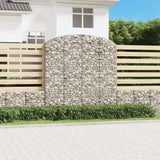 VidaXL Gabionengewölbe 200x50x200 220 cm aus verzinktem Eisen