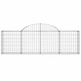 Vidaxx Gabione gewölbt 200x30x60 80 cm aus verzinktem Eisen