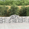 Vidaxx Gabione gewölbt 200x30x60 80 cm aus verzinktem Eisen