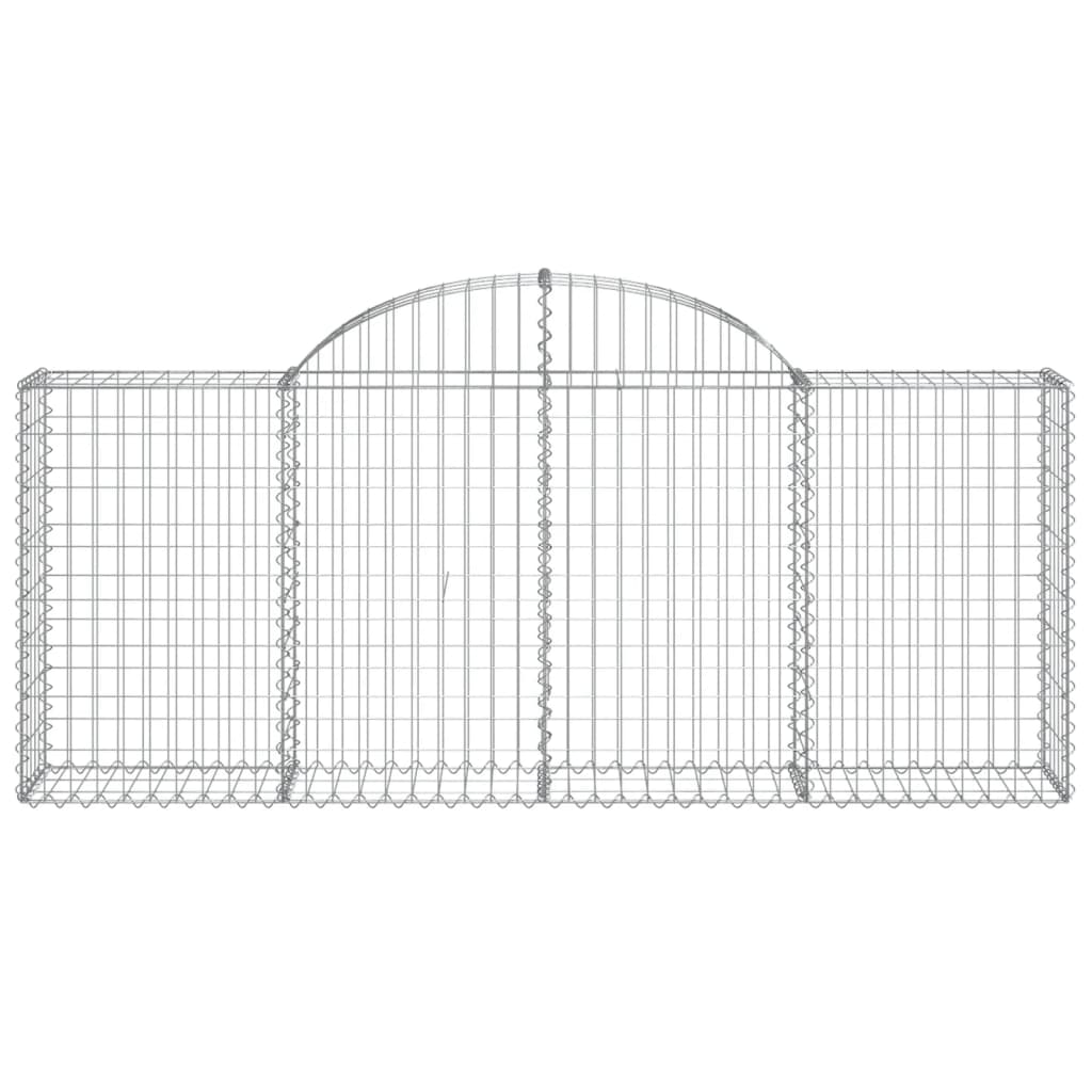 Vidaxx Gabione gewölbt 200x30x80 100 cm verzinktes Eisen