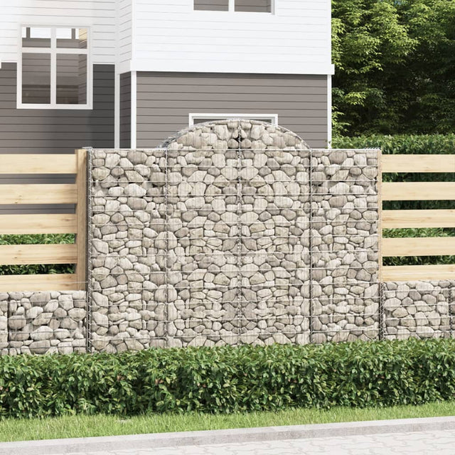 Vidaxx Gabione gewölbt 200x30x160 180 cm verzinktes Eisen