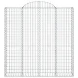 VidaXL Gabionengewölbe 200x30x200 220 cm aus verzinktem Eisen