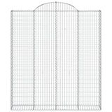 VidaXL Gabionengewölbe 200x30x220 240 cm aus verzinktem Eisen