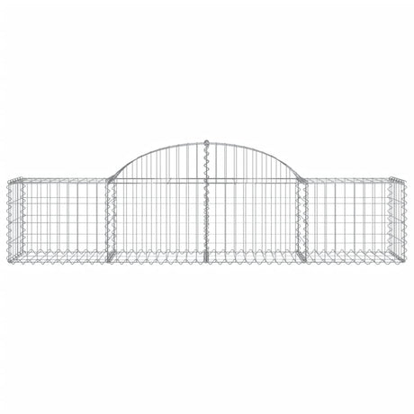 Vidaxx Gabione gewölbt 200x50x40 60 cm verzinktes Eisen