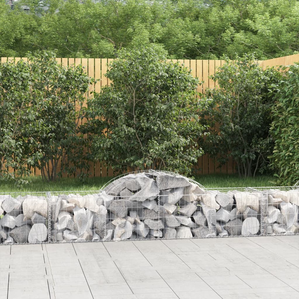 Vidaxx Gabione gewölbt 200x50x40 60 cm verzinktes Eisen