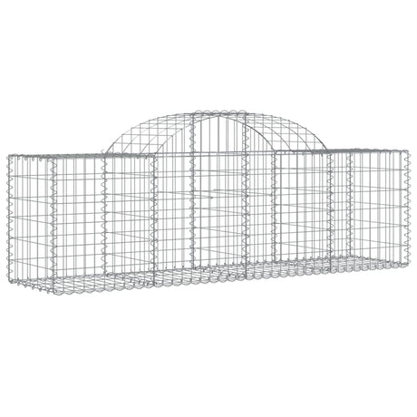 Vidaxx Gabione gewölbt 200x50x60 80 cm verzinktes Eisen