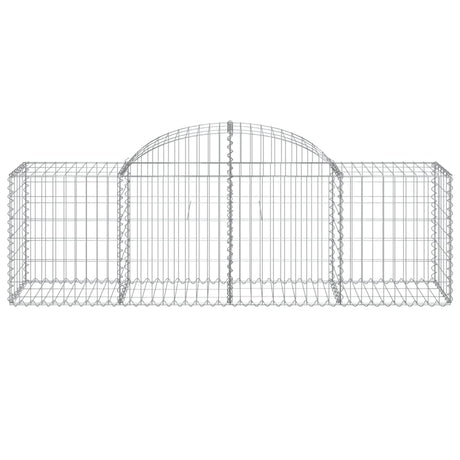 Vidaxx Gabione gewölbt 200x50x60 80 cm verzinktes Eisen