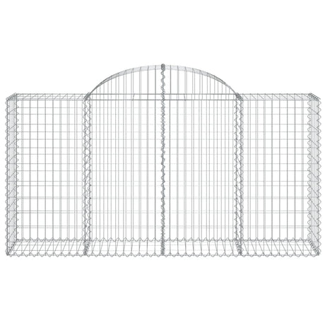 Vidaxx Gabione gewölbt 200x50x100 120 cm verzinktes Eisen