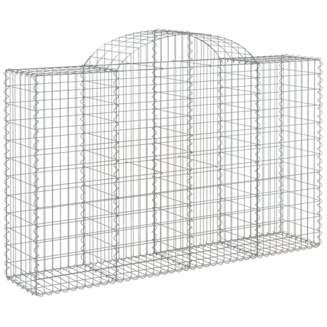Vidaxx Gabione gewölbt 200x50x120 140 cm verzinktes Eisen