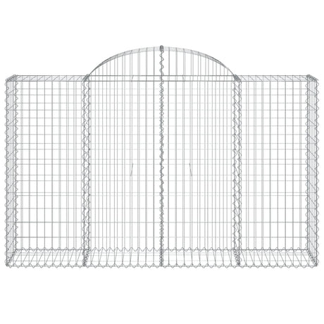 Vidaxx Gabione gewölbt 200x50x120 140 cm verzinktes Eisen