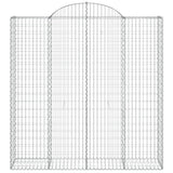 VidaXL Gabionengewölbe 200x50x200 220 cm aus verzinktem Eisen
