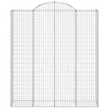 VidaXL Gabionengewölbe 200x50x220 240 cm aus verzinktem Eisen