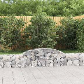 Vidaxx Gabione gewölbt 300x30x40 60 cm verzinktes Eisen