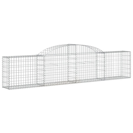 Vidaxx Gabione gewölbt 300x30x60 80 cm verzinktes Eisen