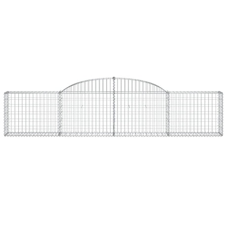 Vidaxx Gabione gewölbt 300x30x60 80 cm verzinktes Eisen