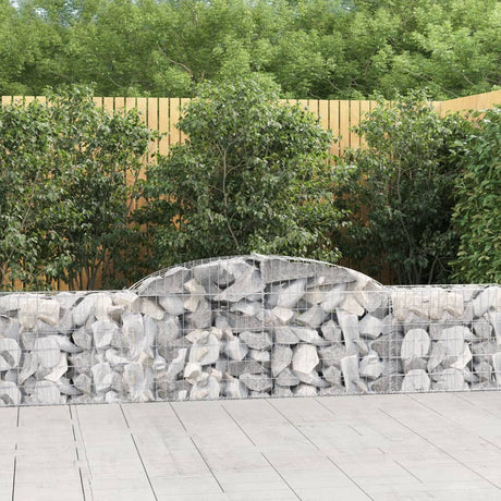 Vidaxx Gabione gewölbt 300x30x60 80 cm verzinktes Eisen