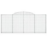 VidaXL Gabionengewölbe 300x30x120 140 cm aus verzinktem Eisen