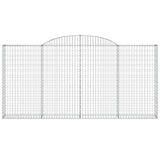 VidaXL Gabionengewölbe 300x30x140 160 cm aus verzinktem Eisen