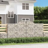VidaXL Gabionengewölbe 300x30x140 160 cm aus verzinktem Eisen