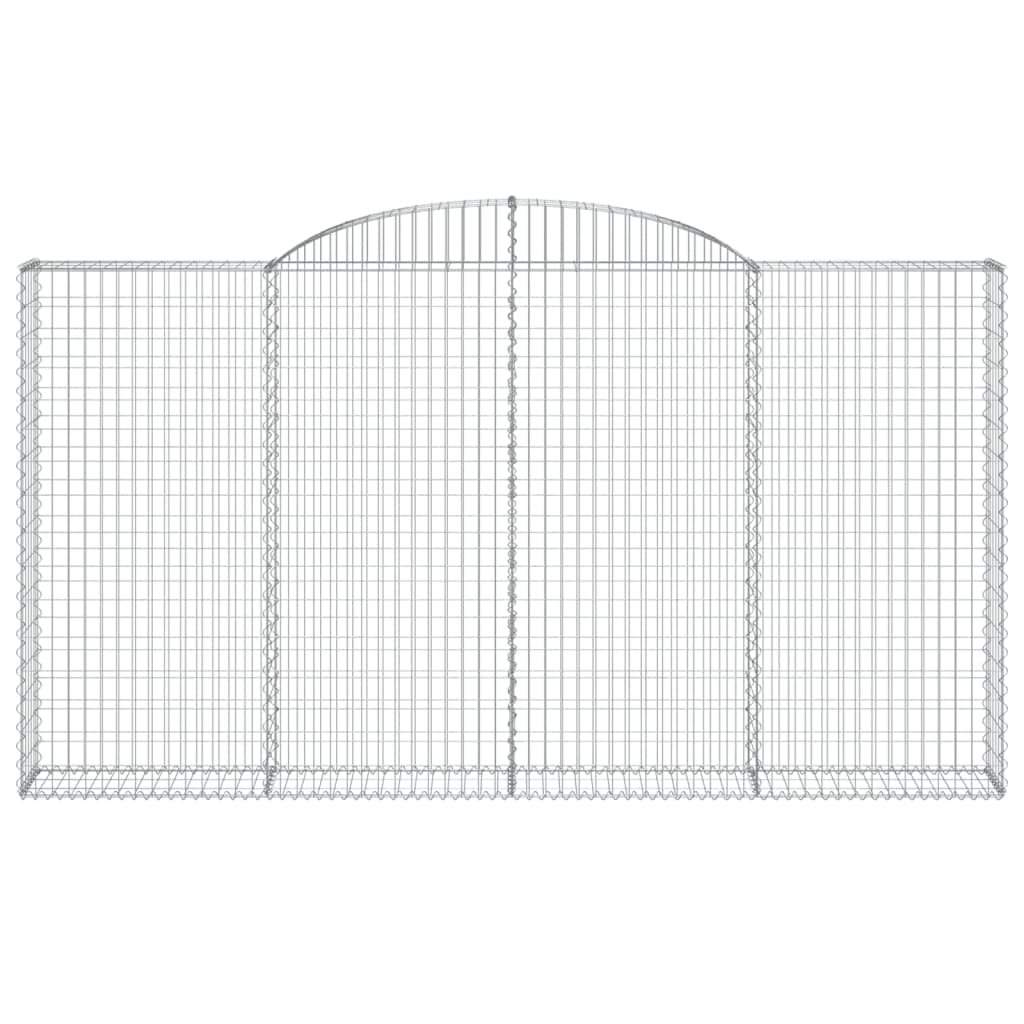 VidaXL Gabionengewölbe 300x30x160 180 cm aus verzinktem Eisen