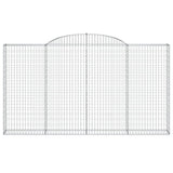 VidaXL Gabionengewölbe 300x30x160 180 cm aus verzinktem Eisen