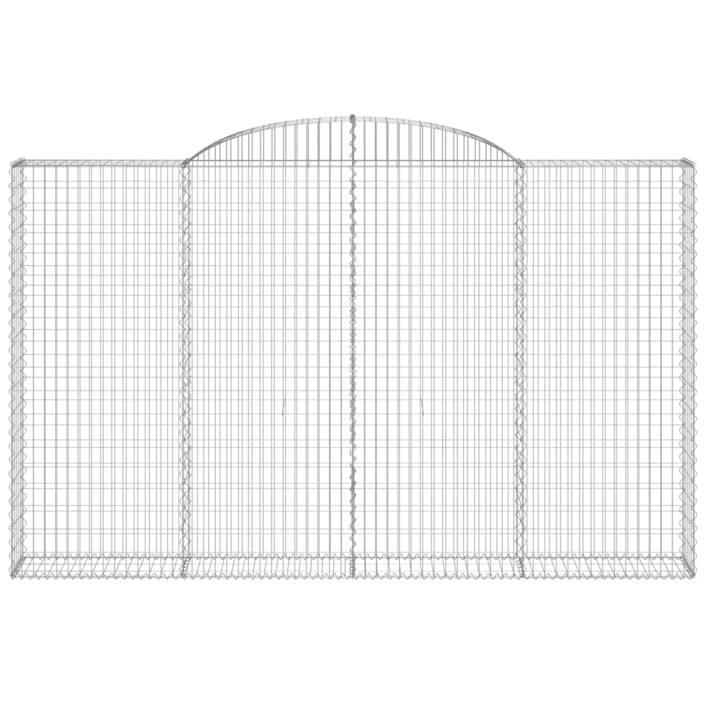 VidaXL Gabionengewölbe 300x30x180 200 cm aus verzinktem Eisen