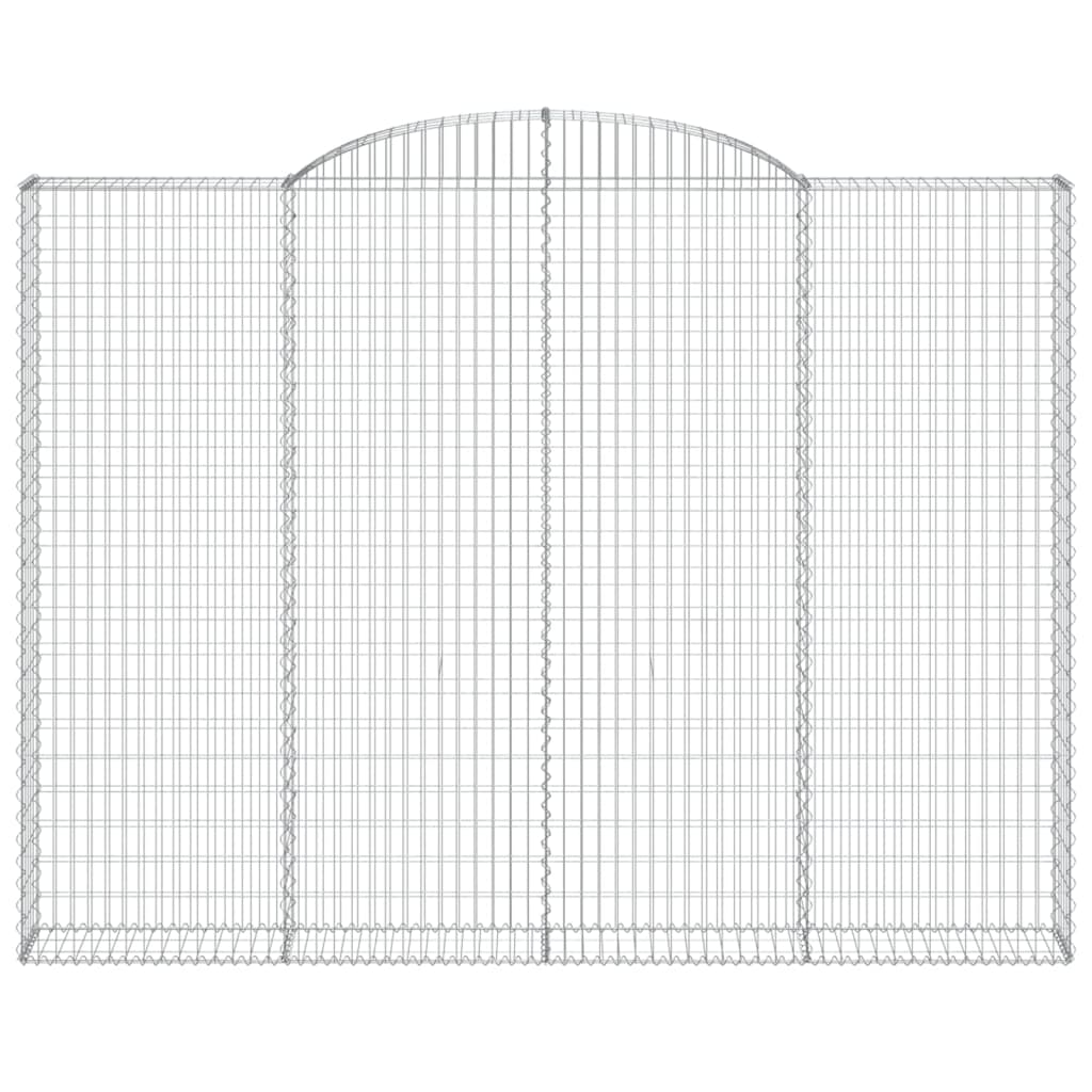 VidaXL Gabionengewölbe 300x30x220 240 cm aus verzinktem Eisen