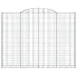 VidaXL Gabionengewölbe 300x30x220 240 cm aus verzinktem Eisen