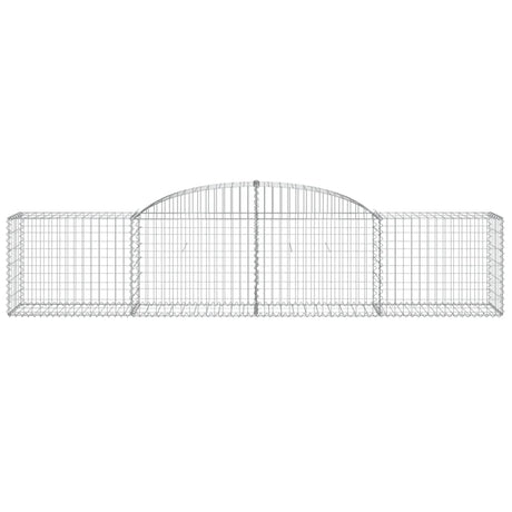 Vidaxx Gabione gewölbt 300x50x60 80 cm aus verzinktem Eisen